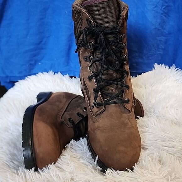 ROCKY OIL RESISTANT MADE IN GOOD OLDâUSAâLEATHERâ CANVASâWOMANS 8 - Picture 15 of 16